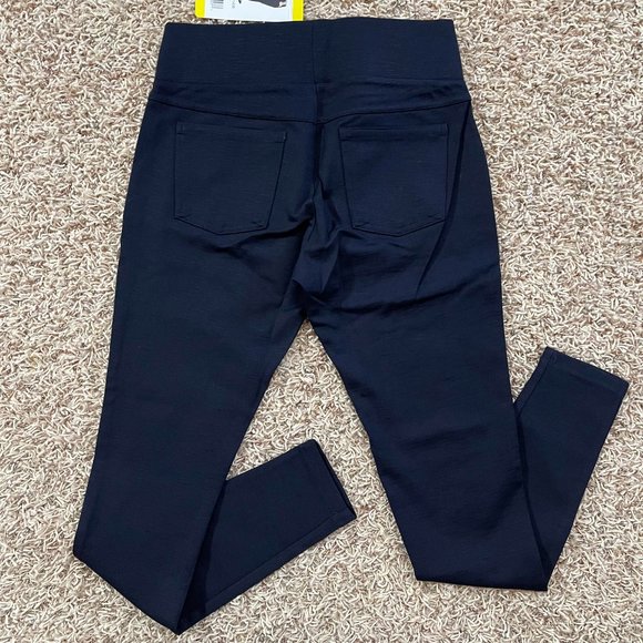 NWT Matty M Women’s High Rise Slub Ponte Legging Pants Blue, Size Small (New) - Picture 5 of 6
